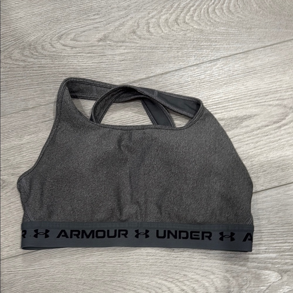 Under Armour Charcoal Racerback Bra